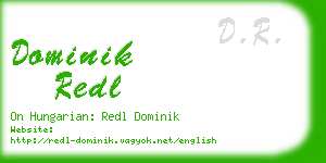 dominik redl business card